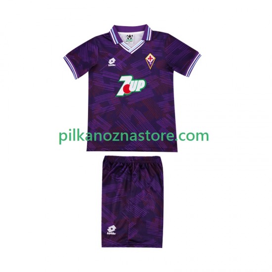 ACF Fiorentina dla Dzieci 1992 1993 Retro Koszulka Domowy Krótkie Rękawy