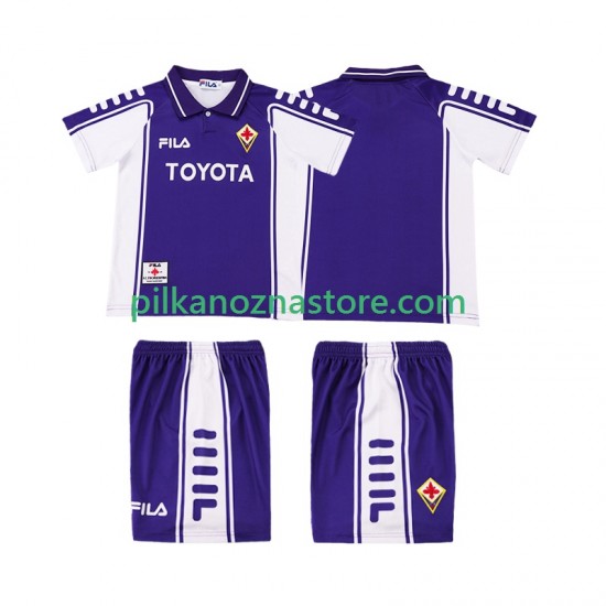 ACF Fiorentina dla Dzieci 2000 Retro Koszulka Domowy 1999 Krótkie Rękawy