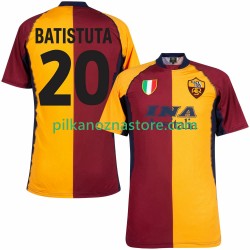 AS Roma Batistuta 20 2000 2001 Retro Koszulka Męska Domowy Krótkie Rękawy