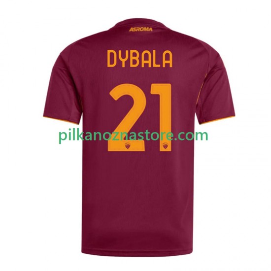 AS Roma Dybala 21 Koszulka Męska Domowy 2025-2026 Krótkie Rękawy