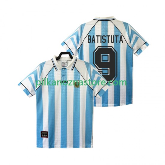 Argentyna BATISTUTA 9 1996 1997 Retro Koszulka Męska Domowy Krótkie Rękawy