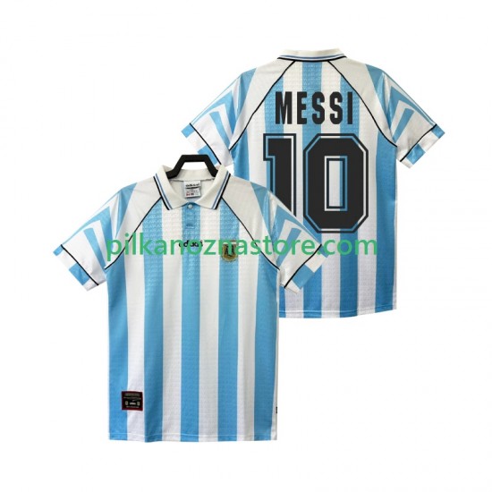 Argentyna Lionel Messi 10 1996 1997 Retro Koszulka Męska Domowy Krótkie Rękawy