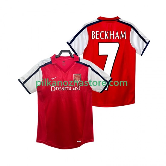 Arsenal BECKHAM 7 2001 Retro Koszulka Męska Domowy 2002 Krótkie Rękawy