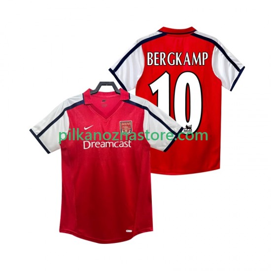 Arsenal BERGKAMP 10 2001 Retro Koszulka Męska Domowy 2002 Krótkie Rękawy