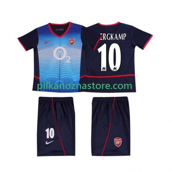 Arsenal dla Dzieci BERGKAMP 10 Retro Koszulka Wyjazdowy 2004 2002 Krótkie Rękawy