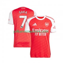 Arsenal Bukayo Saka 7 Koszulka Męska Domowy 2025-2026 Krótkie Rękawy