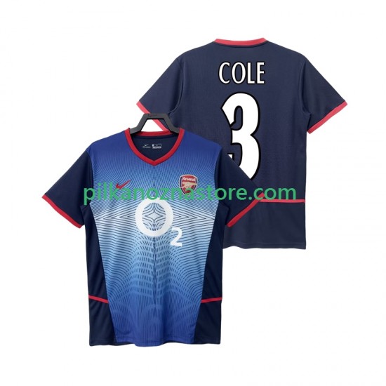 Arsenal COLE 3 Retro Koszulka Męska Wyjazdowy 2004 2002 Krótkie Rękawy