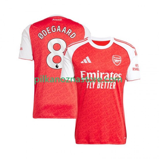 Arsenal Martin Odegaard 8 Koszulka Męska Domowy 2025-2026 Krótkie Rękawy