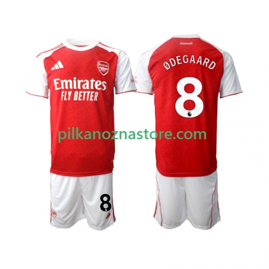 Arsenal dla Dzieci Martin Odegaard 8 Koszulka Domowy 2025-2026 Krótkie Rękawy