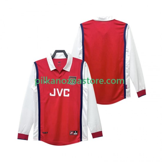 Arsenal Retro Koszulka Męska Domowy 1998 1999 Długie Rękawy