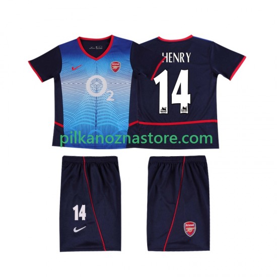 Arsenal dla Dzieci Thierry Henry 14 Retro Koszulka Wyjazdowy 2004 2002 Krótkie Rękawy