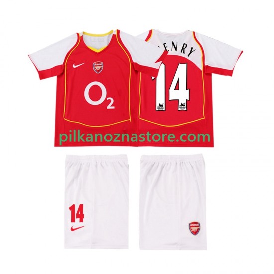 Arsenal dla Dzieci Thierry Henry 14 2005 Retro Koszulka Domowy 2004 Krótkie Rękawy