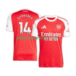 Arsenal Viktor Gyokeres 14 Koszulka Męska Domowy 2025-2026 Krótkie Rękawy