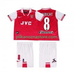 Arsenal dla Dzieci WRIGHT 8 1996 1997 Retro Koszulka Domowy Krótkie Rękawy