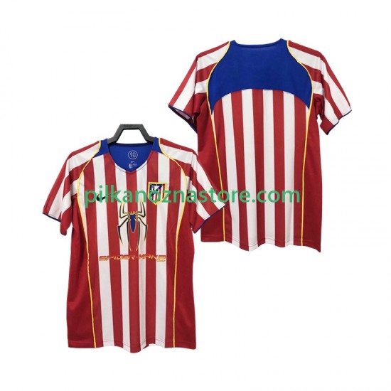 Atlético Madryt 2005 Retro Koszulka Męska Domowy 2004 Krótkie Rękawy