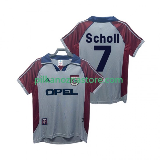 Bayern Monachium Scholl 7 Retro Koszulka Męska Trzeci 1998 1999 Krótkie Rękawy