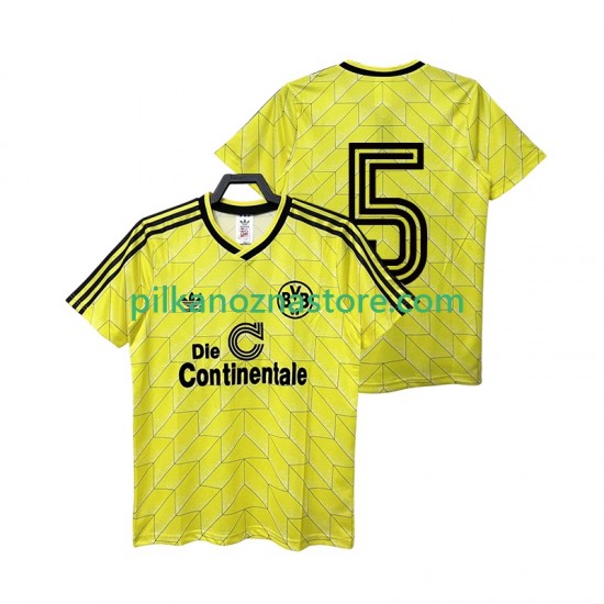 Borussia Dortmund 5 1988 1989 Retro Koszulka Męska Domowy Krótkie Rękawy