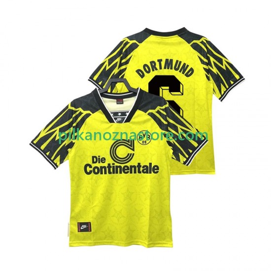 Borussia Dortmund SAMMER 6 1995 Retro Koszulka Męska Domowy 1994 Krótkie Rękawy