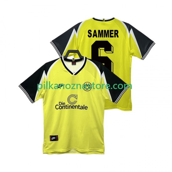 Borussia Dortmund SAMMER 6 1995 1996 Retro Koszulka Męska Domowy Krótkie Rękawy