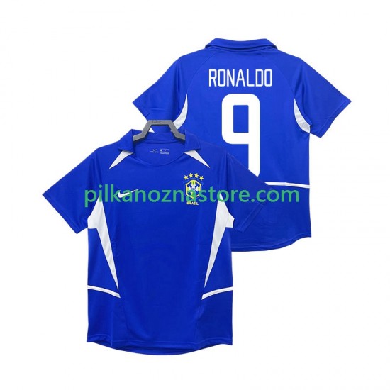 Brazylia Ronaldo 9 Retro Koszulka Męska Wyjazdowy 2002 Krótkie Rękawy