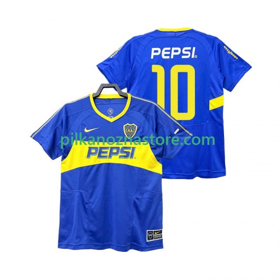 CA Boca Juniors PEPSI 10 2003 Retro Koszulka Męska Domowy 2004 Krótkie Rękawy