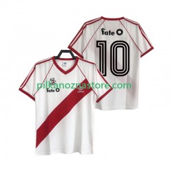 CA River Plate 10 1986 Retro Koszulka Męska Domowy Krótkie Rękawy