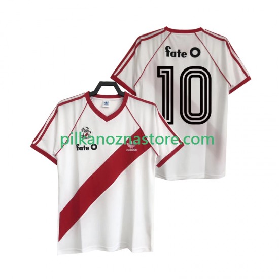CA River Plate 10 1986 Retro Koszulka Męska Domowy Krótkie Rękawy