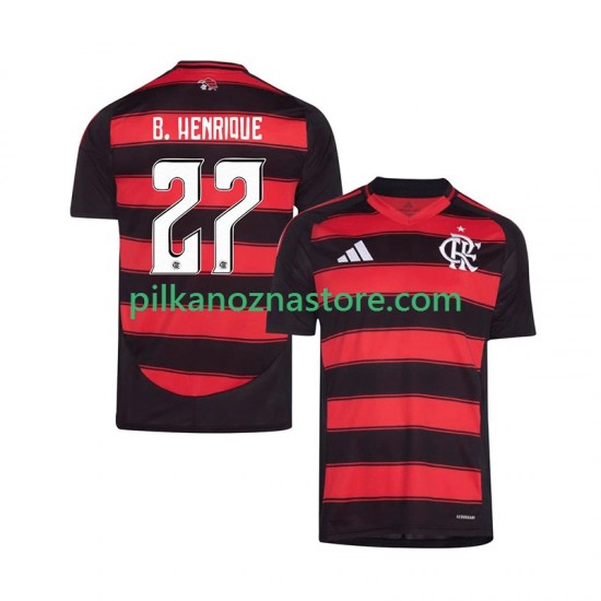 CR Flamengo Bruno Henrique 27 Koszulka Męska Domowy 2025-2026 Krótkie Rękawy