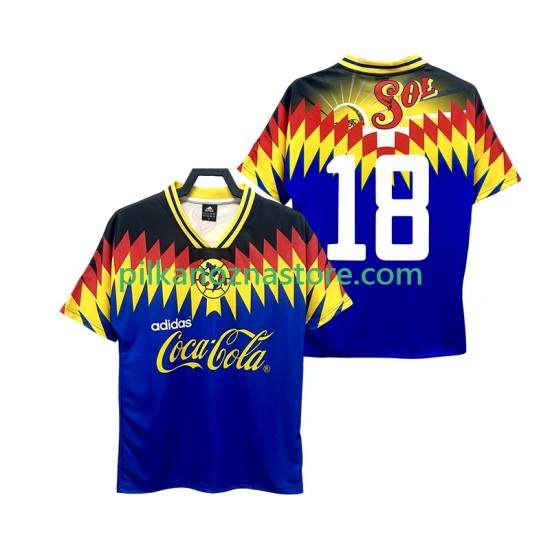 Club América 18 1995 Retro Koszulka Męska Wyjazdowy Krótkie Rękawy