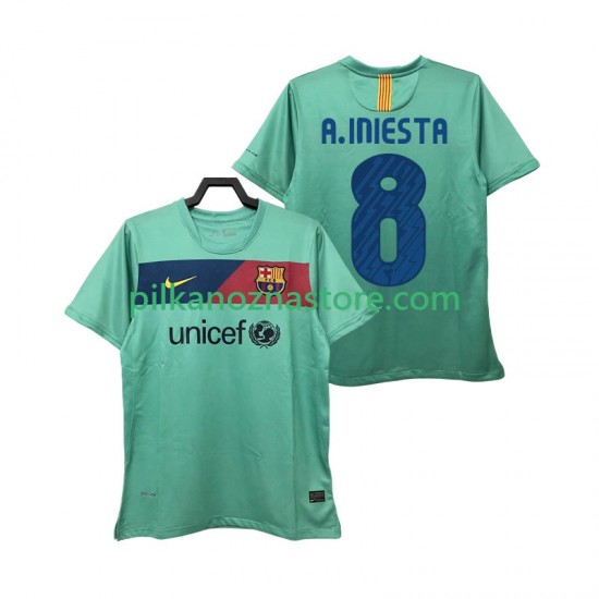 FC Barcelona A INIESTA 8 Retro Koszulka Męska Wyjazdowy 2011 2010 Krótkie Rękawy