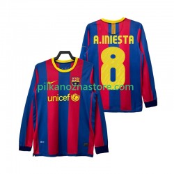 FC Barcelona A INIESTA 8 Retro Koszulka Męska Domowy 2011 2010 Długie Rękawy