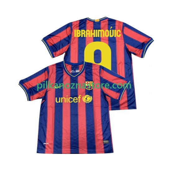FC Barcelona Ibrahimović 9 2009 Retro Koszulka Męska Domowy 2010 Krótkie Rękawy