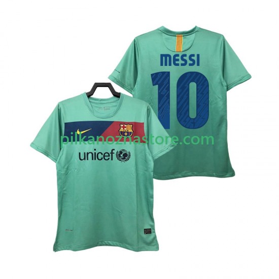 FC Barcelona Lionel Messi 10 Retro Koszulka Męska Wyjazdowy 2011 2010 Krótkie Rękawy
