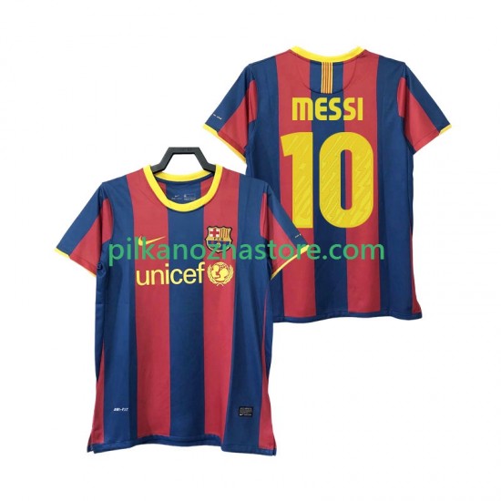 FC Barcelona Lionel Messi 10 Retro Koszulka Męska Domowy 2011 2010 Krótkie Rękawy