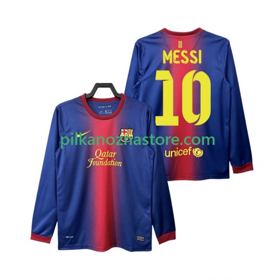 FC Barcelona Lionel Messi 10 2012 2013 Retro Koszulka Męska Domowy Długie Rękawy