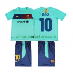 FC Barcelona dla Dzieci Lionel Messi 10 Retro Koszulka Wyjazdowy 2011 2010 Krótkie Rękawy