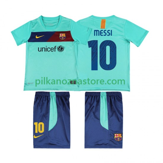 FC Barcelona dla Dzieci Lionel Messi 10 Retro Koszulka Wyjazdowy 2011 2010 Krótkie Rękawy