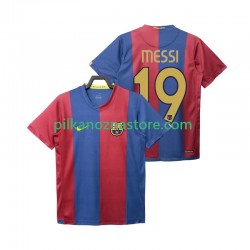 FC Barcelona Lionel Messi 19 2007 Retro Koszulka Męska Domowy 2006 Krótkie Rękawy