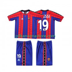 FC Barcelona dla Dzieci Lionel Messi 19 1997 Retro Koszulka Domowy 1998 Krótkie Rękawy