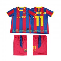 FC Barcelona dla Dzieci Neymar JR 11 Retro Koszulka Domowy 2011 2010 Krótkie Rękawy