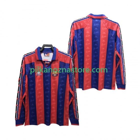 FC Barcelona 1996 1997 Retro Koszulka Męska Domowy Długie Rękawy