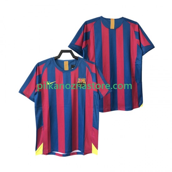 FC Barcelona 2005 Retro Koszulka Męska Domowy 2006 Krótkie Rękawy