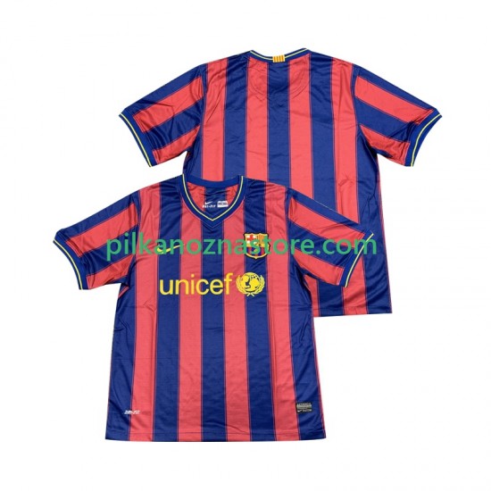 FC Barcelona 2009 Retro Koszulka Męska Domowy 2010 Krótkie Rękawy