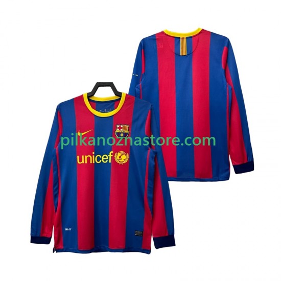 FC Barcelona Retro Koszulka Męska Domowy 2011 2010 Długie Rękawy