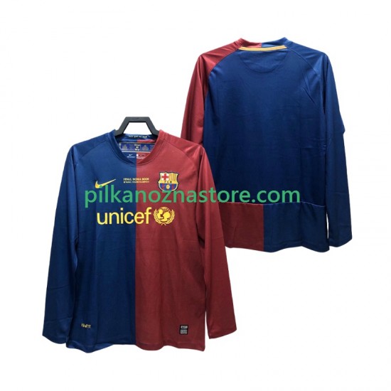 FC Barcelona Champions League 2009 Retro Koszulka Męska Domowy 2008 Długie Rękawy