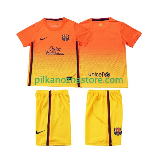 FC Barcelona dla Dzieci 2012 2013 Retro Koszulka Wyjazdowy Krótkie Rękawy
