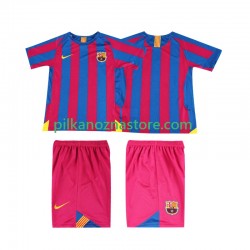 FC Barcelona dla Dzieci 2005 Retro Koszulka Domowy 2006 Krótkie Rękawy