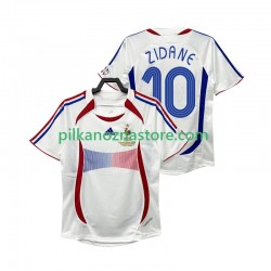 Francja ZIDANE 10 Retro Koszulka Męska Wyjazdowy 2006 Krótkie Rękawy