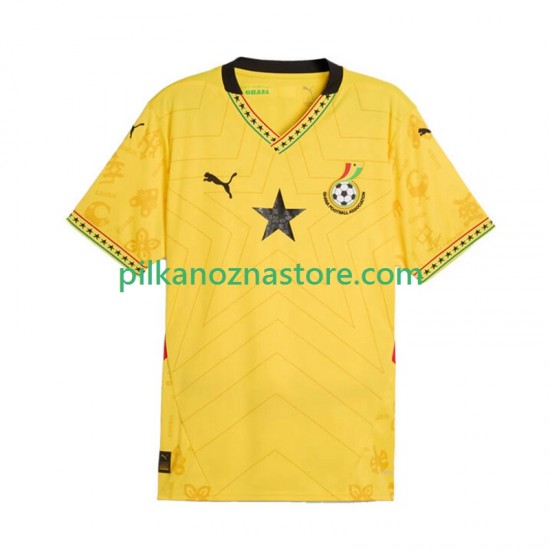 Ghana Koszulka Męska Wyjazdowy 2025 Krótkie Rękawy