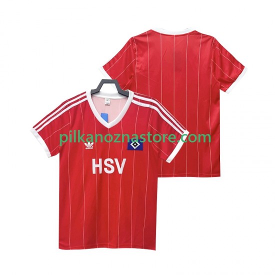 Hamburger SV 1983 1984 Retro Koszulka Męska Wyjazdowy Krótkie Rękawy